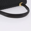 BALLY Hand Bag Leather Black Gold Auth 204388-7