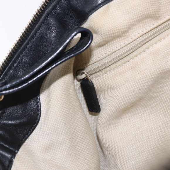 GUCCI GG Canvas Guccissima Sukey Hand Bag Leather Black Gold 247902 Auth 204390