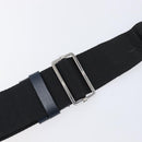 Christian Dior Trotter Canvas Shoulder Bag Navy Silver Auth 204391-11