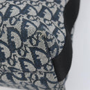 Christian Dior Trotter Canvas Shoulder Bag Navy Silver Auth 204391-13