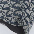 Christian Dior Trotter Canvas Shoulder Bag Navy Silver Auth 204391-16