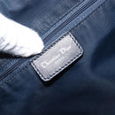Christian Dior Trotter Canvas Shoulder Bag Navy Silver Auth 204391-19