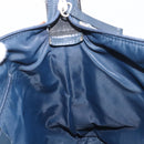 Christian Dior Trotter Canvas Shoulder Bag Navy Silver Auth 204391-21