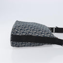 Christian Dior Trotter Canvas Shoulder Bag Navy Silver Auth 204391-4