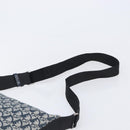 Christian Dior Trotter Canvas Shoulder Bag Navy Silver Auth 204391-9