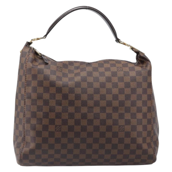 LOUIS VUITTON Damier Ebene Portobello PM Shoulder Bag N41184 LV Auth 204397