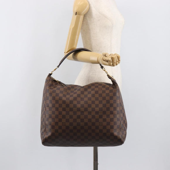 LOUIS VUITTON Damier Ebene Portobello PM Shoulder Bag N41184 LV Auth 204397