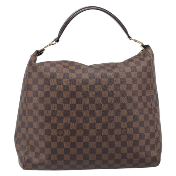LOUIS VUITTON Damier Ebene Portobello PM Shoulder Bag N41184 LV Auth 204397