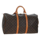 LOUIS VUITTON Monogram Keepall 50 Boston Bag M41426 LV Auth 204399A-1