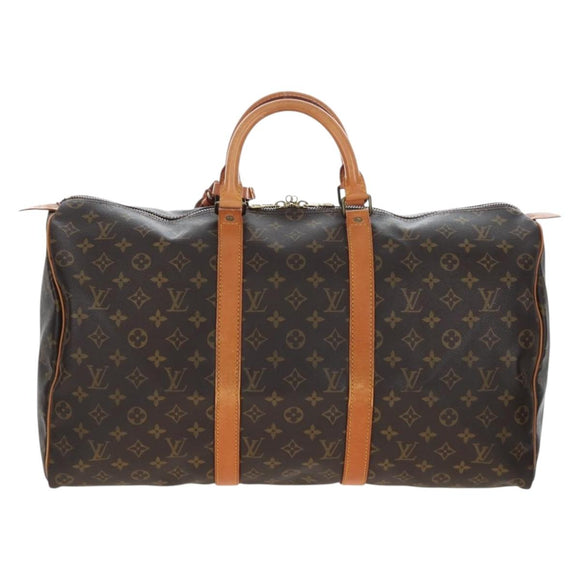 LOUIS VUITTON Monogram Keepall 50 Boston Bag M41426 LV Auth 204399A