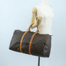 LOUIS VUITTON Monogram Keepall 50 Boston Bag M41426 LV Auth 204399A-25