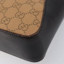 GUCCI GG Canvas Hand Bag Beige Silver 73984 Auth 204400-14