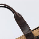GUCCI GG Canvas Hand Bag Beige Silver 73984 Auth 204400-9