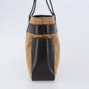 GUCCI GG Canvas Hand Bag Beige Silver 73984 Auth 204400-4