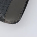 BOTTEGA VENETA INTRECCIATO Clutch Bag Leather Gray Auth 204402-10