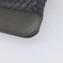 BOTTEGA VENETA INTRECCIATO Clutch Bag Leather Gray Auth 204402-11