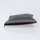 BOTTEGA VENETA INTRECCIATO Clutch Bag Leather Gray Auth 204402-5