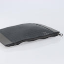 BOTTEGA VENETA INTRECCIATO Clutch Bag Leather Gray Auth 204402-6