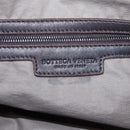 BOTTEGA VENETA INTRECCIATO Hand Bag Leather Dark Brown Silver Auth 204404-18