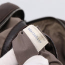 BOTTEGA VENETA INTRECCIATO Hand Bag Leather Dark Brown Silver Auth 204404-12