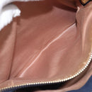 Miu Miu Hand Bag Vittero Dino Leather Blue Gold Auth 204405-26