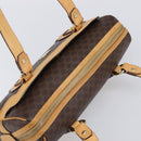 CELINE Macadam Canvas Tote Bag PVC Leather Brown Gold Auth 204407A-6
