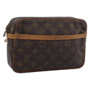 LOUIS VUITTON Monogram Compiegne 23 Clutch Bag M51847 LV Auth 204410-1
