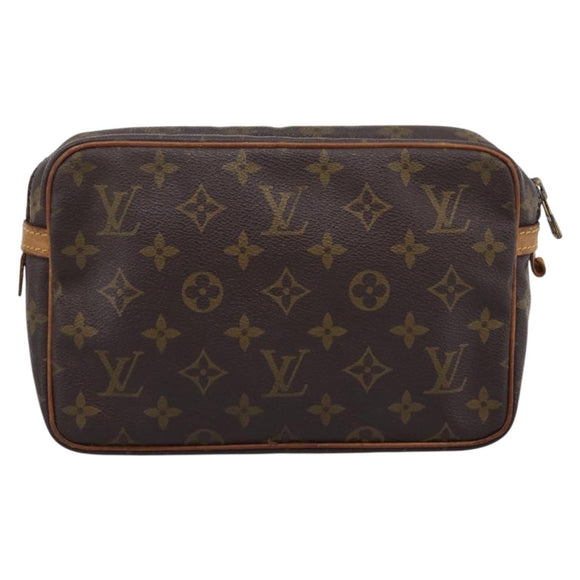 LOUIS VUITTON Monogram Compiegne 23 Clutch Bag M51847 LV Auth 204410