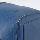 LOUIS VUITTON Epi Keepall 50 Boston Bag Blue M42965 LV Auth 204418-10