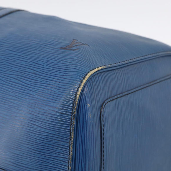 LOUIS VUITTON Epi Keepall 50 Boston Bag Blue M42965 LV Auth 204418