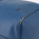 LOUIS VUITTON Epi Keepall 50 Boston Bag Blue M42965 LV Auth 204418-12