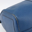 LOUIS VUITTON Epi Keepall 50 Boston Bag Blue M42965 LV Auth 204418-13