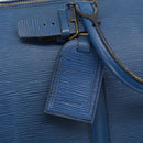 LOUIS VUITTON Epi Keepall 50 Boston Bag Blue M42965 LV Auth 204418-15