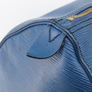 LOUIS VUITTON Epi Keepall 50 Boston Bag Blue M42965 LV Auth 204418-16