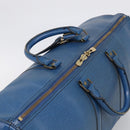 LOUIS VUITTON Epi Keepall 50 Boston Bag Blue M42965 LV Auth 204418-6
