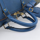 LOUIS VUITTON Epi Keepall 50 Boston Bag Blue M42965 LV Auth 204418-7