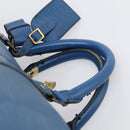 LOUIS VUITTON Epi Keepall 50 Boston Bag Blue M42965 LV Auth 204418-8