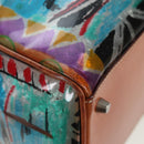 PRADA Tote Bag Vinyl Multicolor Silver Auth 204422A-14