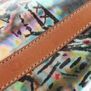 PRADA Tote Bag Vinyl Multicolor Silver Auth 204422A-19