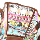 PRADA Tote Bag Vinyl Multicolor Silver Auth 204422A-22