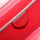 CELINE Hand Bag Leather Beige Gold Auth 204424-19