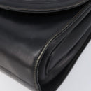 GUCCI Shoulder Bag Leather Black Gold 99 001 3414 Auth 204427-12