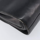 GUCCI Shoulder Bag Leather Black Gold 99 001 3414 Auth 204427-15