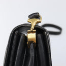 GUCCI Shoulder Bag Leather Black Gold 99 001 3414 Auth 204427-17