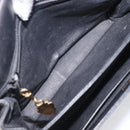 GUCCI Shoulder Bag Leather Black Gold 99 001 3414 Auth 204427-21