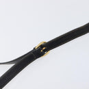 GUCCI Shoulder Bag Leather Black Gold 99 001 3414 Auth 204427-9