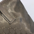 GUCCI GG Implementation Hand Bag PVC Gold Silver 211138 Auth 204428-16