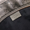GUCCI GG Implementation Hand Bag PVC Gold Silver 211138 Auth 204428-19