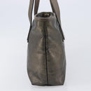 GUCCI GG Implementation Hand Bag PVC Gold Silver 211138 Auth 204428-5