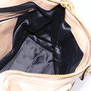 Miu Miu Hand Bag Vitellolux 2way Beige Gold Auth 204430V-23